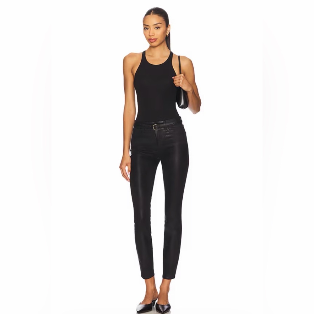 Marguerite High Rise Skinny Jeans in Black Coated
L'AGENCE